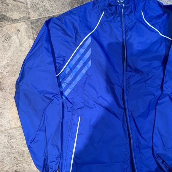 Adidas Packable Blue Rain Jacket - Picture 2 of 3